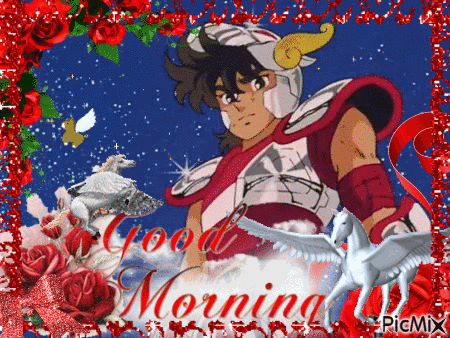 Good Morning Saint Seiya GIF