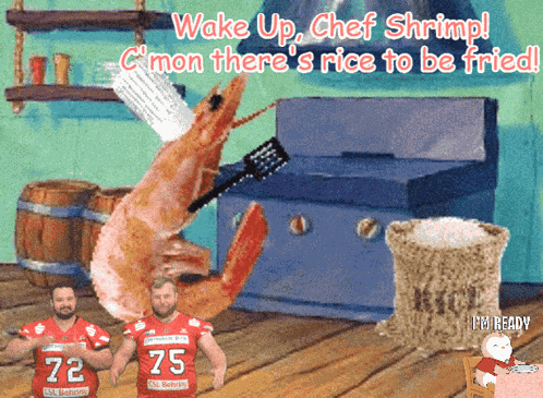 Good Morning Shrimp Shrimp Fried Rice GIF