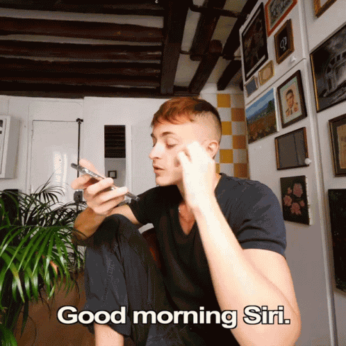 Good Morning Siri Damon Dominique GIF