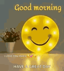 Good Morning Smiley Face GIF
