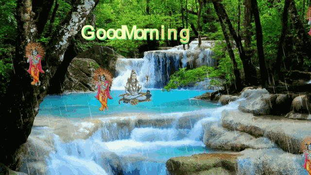 Good Morning Waterfall GIF