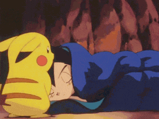 Good Night Ash And Pikachu GIF