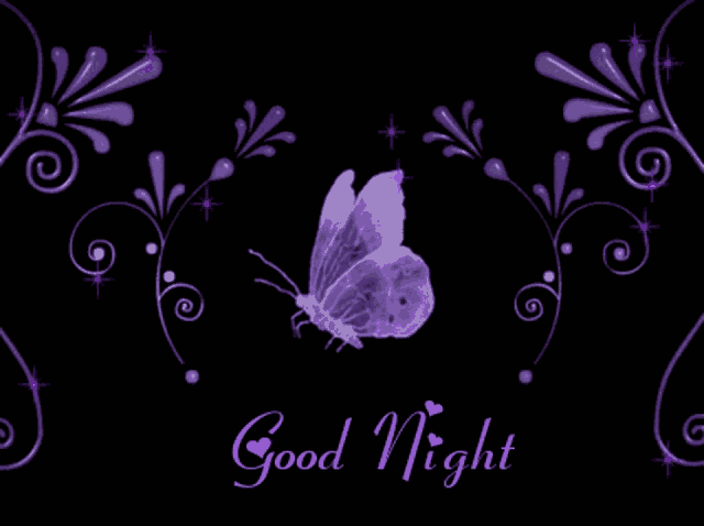 Good Night Butterfly GIF
