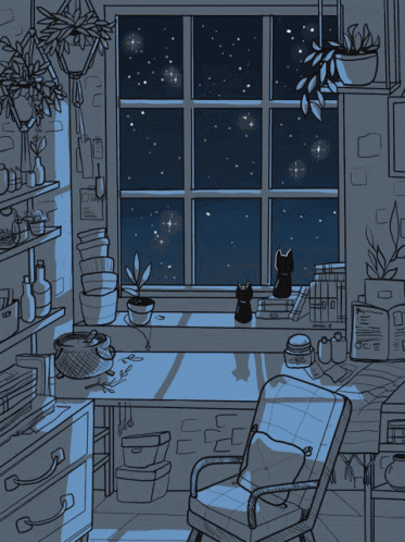 Good Night Cats GIF