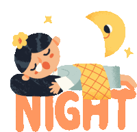 Good Night Sticker