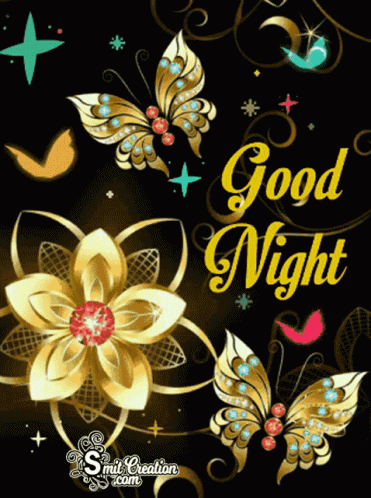 Good Night Flower GIF