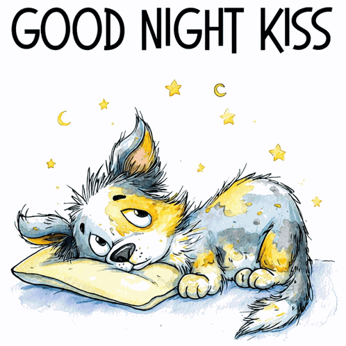 Good Night Kiss Bedtime GIF