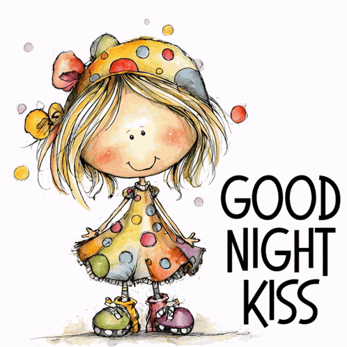 Good Night Kiss Bedtime GIF
