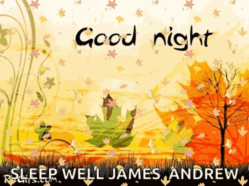 Good Night Leaf GIF