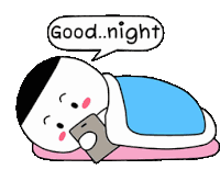Good Night Red Cheeks Sticker