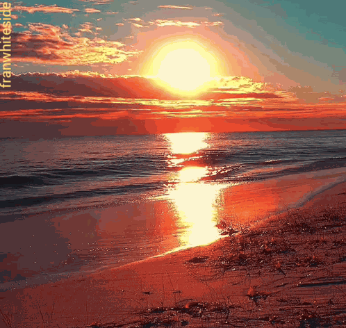 Good Night Red Sunset GIF