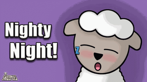 Good Night Sheep GIF
