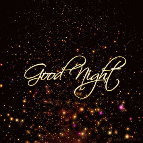 Good Night Text GIF