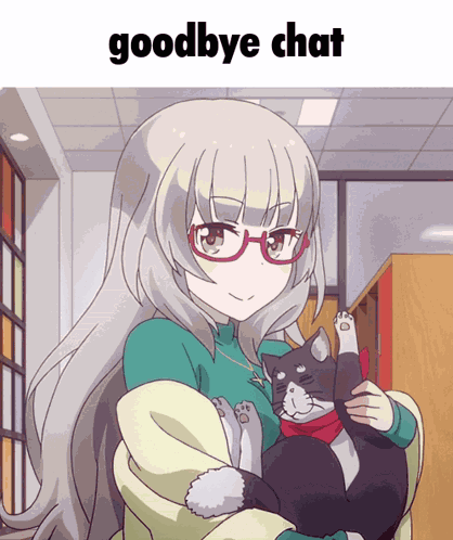 Goodbye Chat Anime GIF