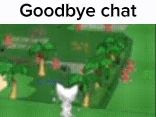 Goodbye Chat Running GIF