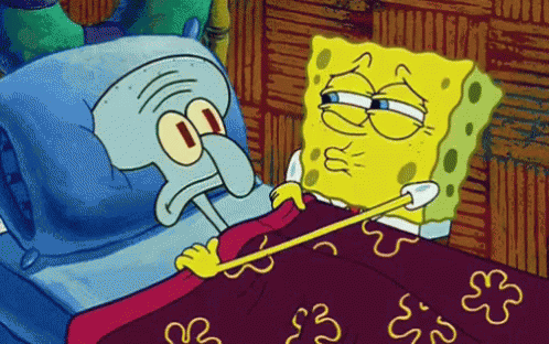 Goodnight Squidward GIF