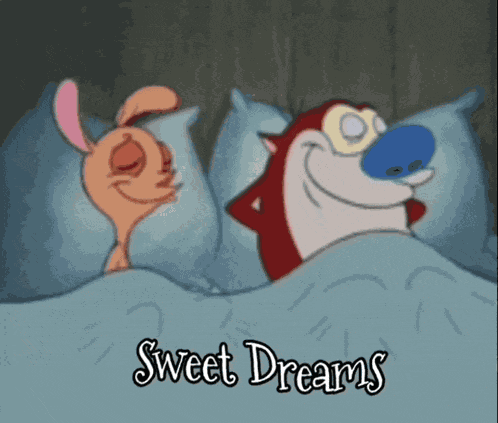 Goodnight Sweet Dreams Ren And Stimpy GIF