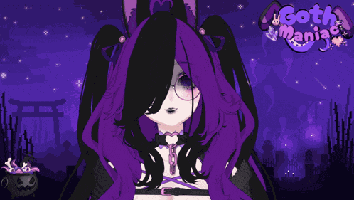 Goth Wave Anime Goth Girl GIF