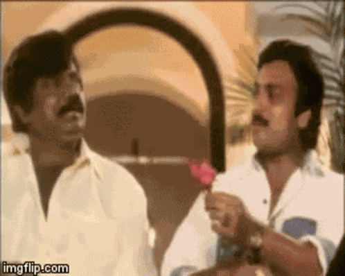 Goundamani Romantic Look GIF