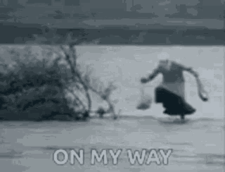 Grandma On My Way Grandma Jumping GIF
