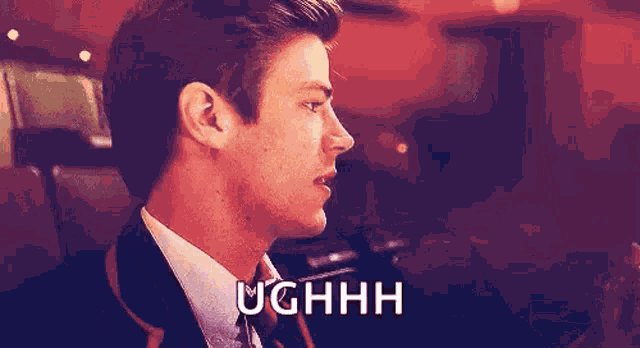Grant Gustin Eye Roll GIF