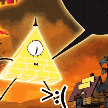 Gravity Falls Bill Cipher GIF