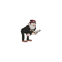 Gravity Falls Grunkle Stan Sticker