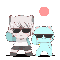 Gray Hair Big Eyes Sticker