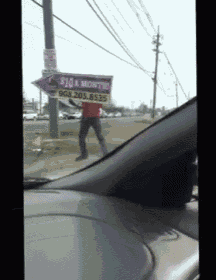 Greatest Sign Spinner Ever GIF