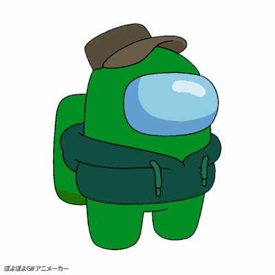 Green Among Us Among Us Show GIF