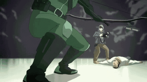 Green Arrow Shot Green Arrow Shooting GIF