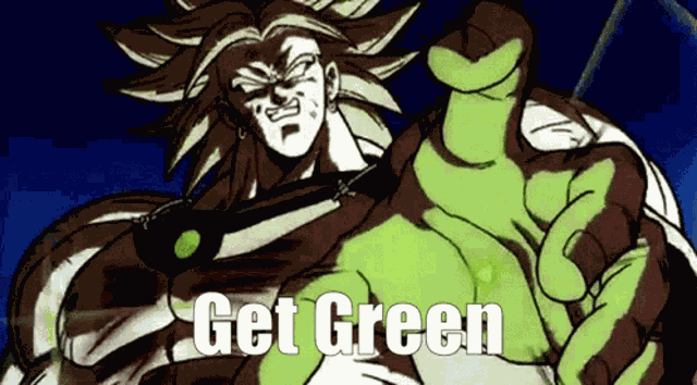 Green Broly GIF