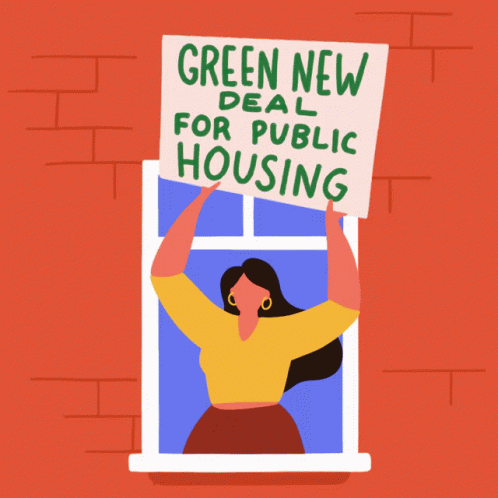 Green New Deal For Public Housing Alexandria Ocasio Cortez GIF