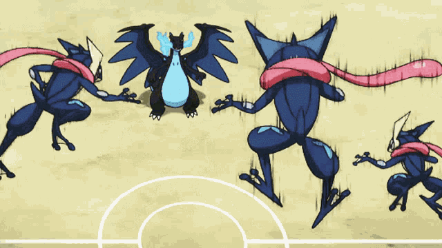 Greninja Charizard GIF
