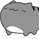 Grey Cat Nod Sticker