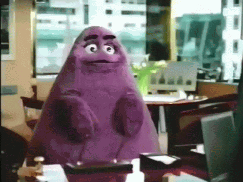 Grimace Mcdonalds GIF