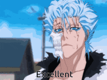 Grimmjow Bleach Soul Society Freaky Smile GIF