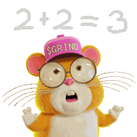 Grind Coin Grind Hamster Sticker