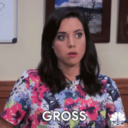 Gross Aubrey Plaza GIF