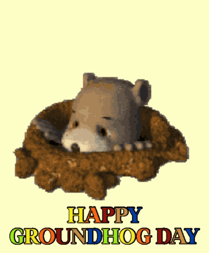 Groundhog Day Happy Groundhog Day GIF