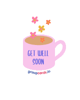 Group Cards Get Well Sticker