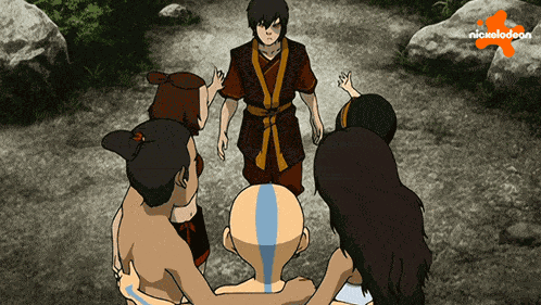 Group Hug Aang GIF