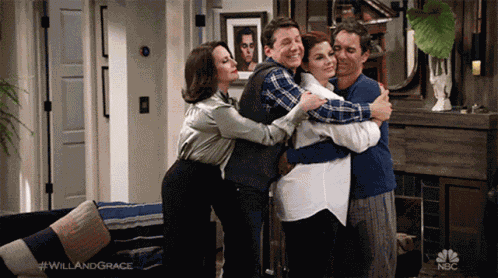 Group Hug Will Truman GIF