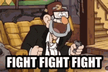Grunkle Stan Fight GIF