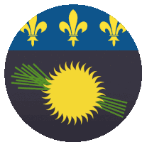 Guadeloupe Flags Sticker