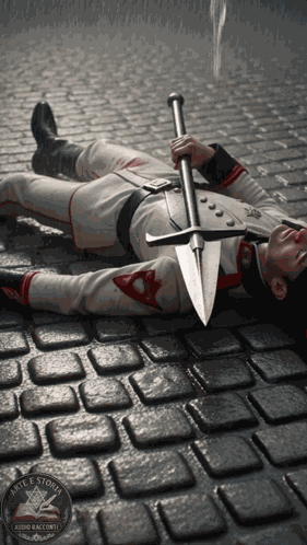 Guardia Svizzera Caduta Alabarda Insanguinata GIF