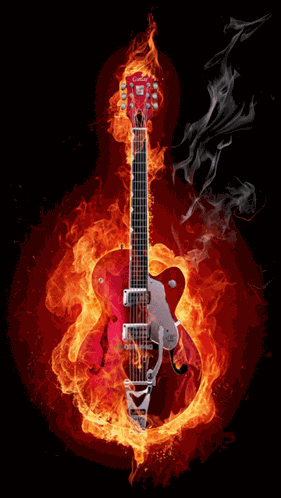 Guitar Fire GIF