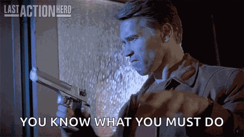 Gun Cock Arnold Schwarzenegger GIF