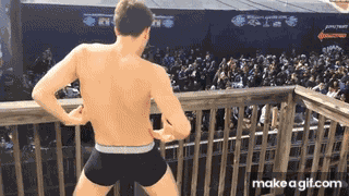 Guy Dancing On Balcony Balcony Dance GIF