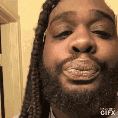 Guy With Dreadlocks Beard GIF